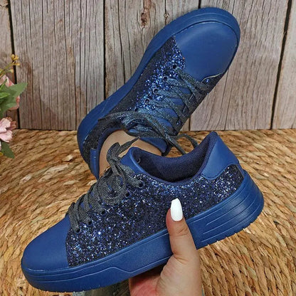 Elarova | Glittering sneakers with sequins