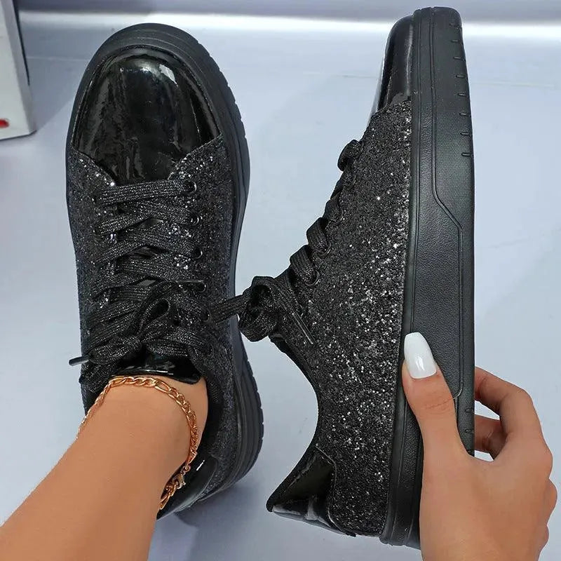 Elarova | Glittering sneakers with sequins