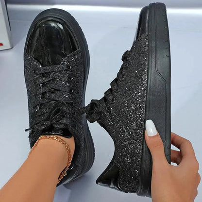 Elarova | Glittering sneakers with sequins