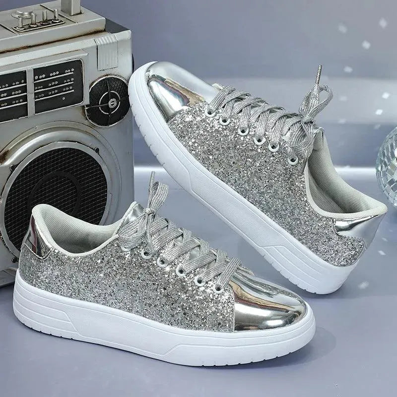 Elarova | Glittering sneakers with sequins