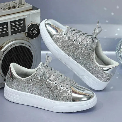 Elarova | Glittering sneakers with sequins