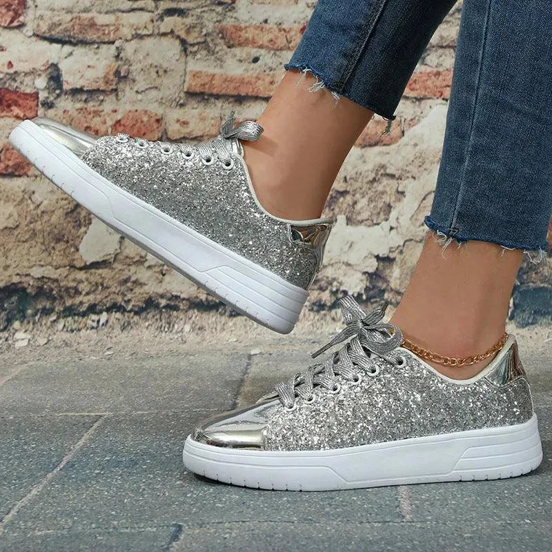 Elarova | Glittering sneakers with sequins