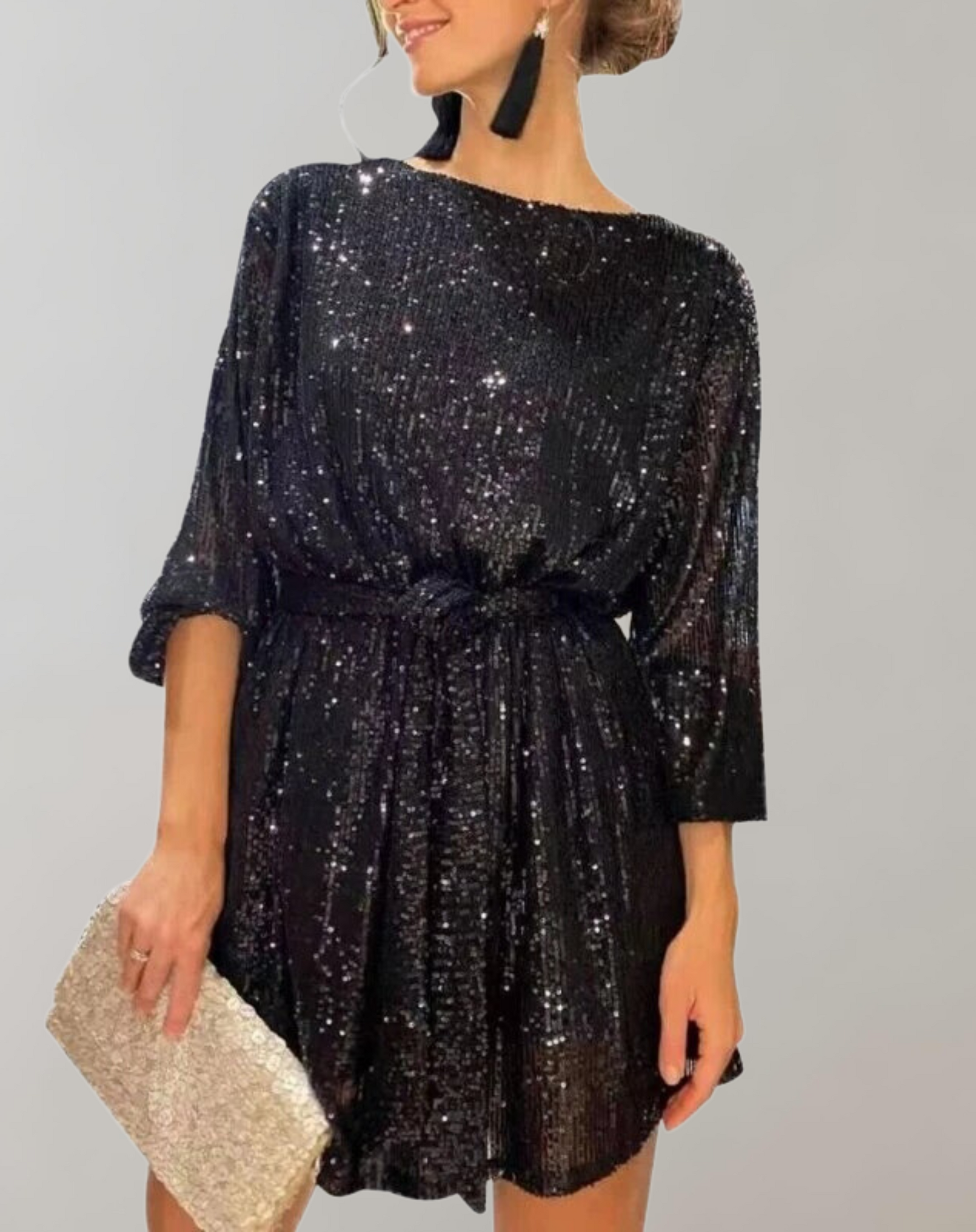 Elarova | Glitzerndes Paillettenkleid für Damen