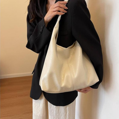 Elarova | Groß Kunstleder Umhängetasche Damenhandtasche
