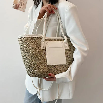 Elarova | Große Handgefertigte Strandtasche