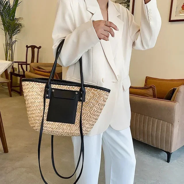 Elarova | Große Handgefertigte Strandtasche