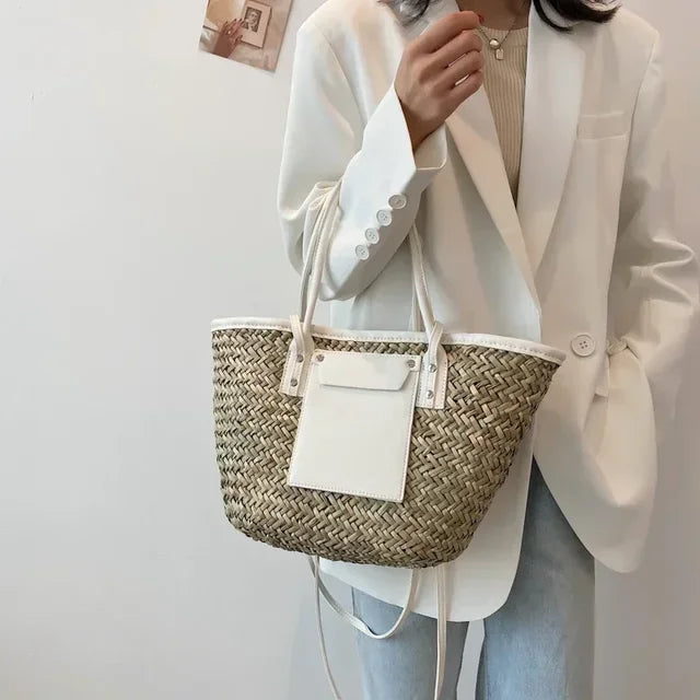 Elarova | Große Handgefertigte Strandtasche