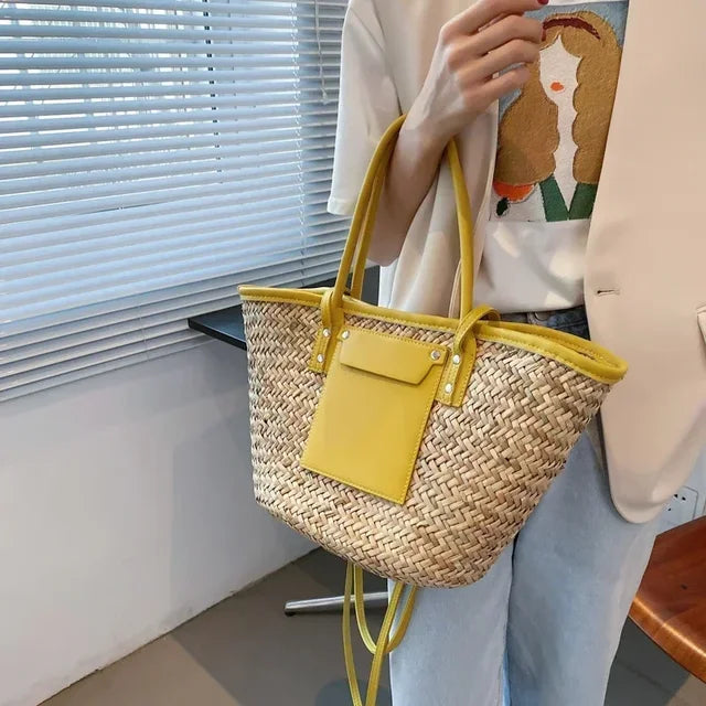 Elarova | Große Handgefertigte Strandtasche