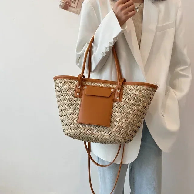 Elarova | Große Handgefertigte Strandtasche