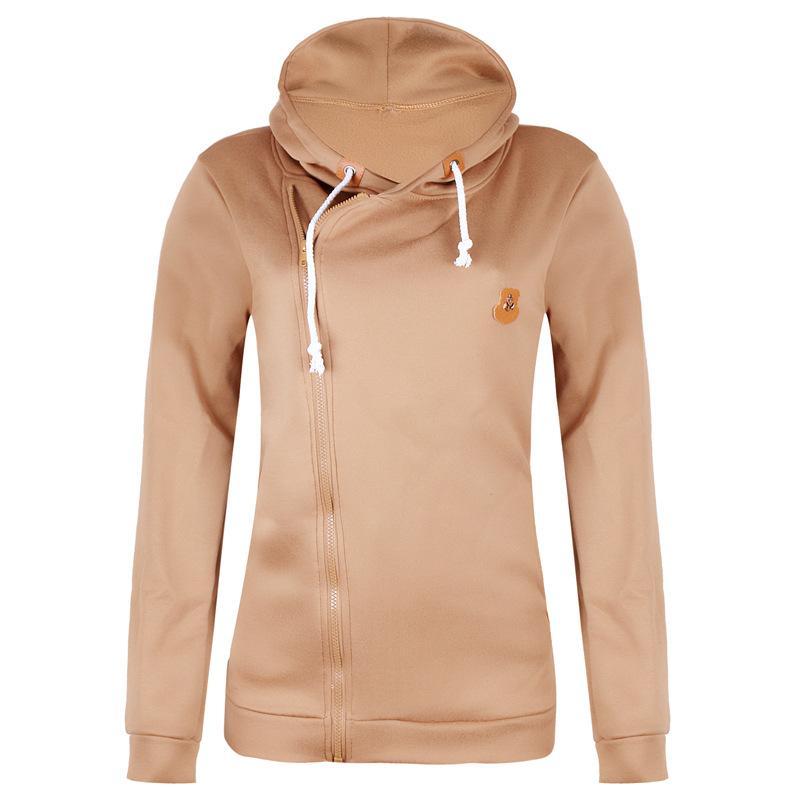 Elarova | Größe Reißverschluss Taschen mit Kordelzug Hoodie
