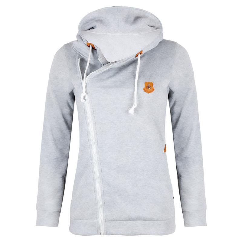 Elarova | Größe Reißverschluss Taschen mit Kordelzug Hoodie