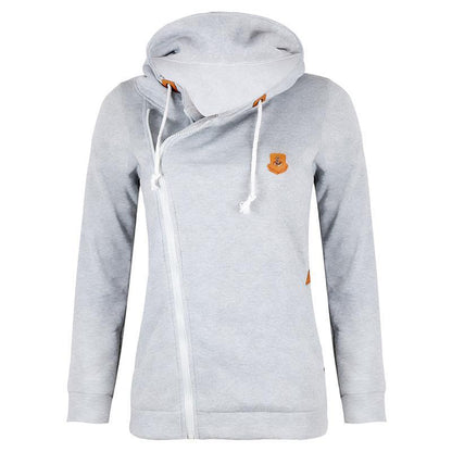 Elarova | Größe Reißverschluss Taschen mit Kordelzug Hoodie