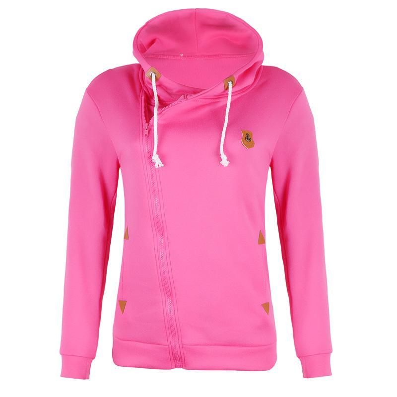 Elarova | Größe Reißverschluss Taschen mit Kordelzug Hoodie