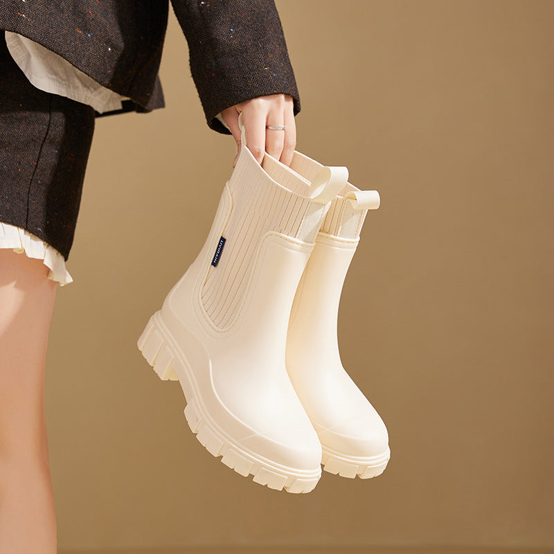 Elarova | Gummistiefel Wasserdicht mit Antirutschsohle, Perfekt für Regenwetter