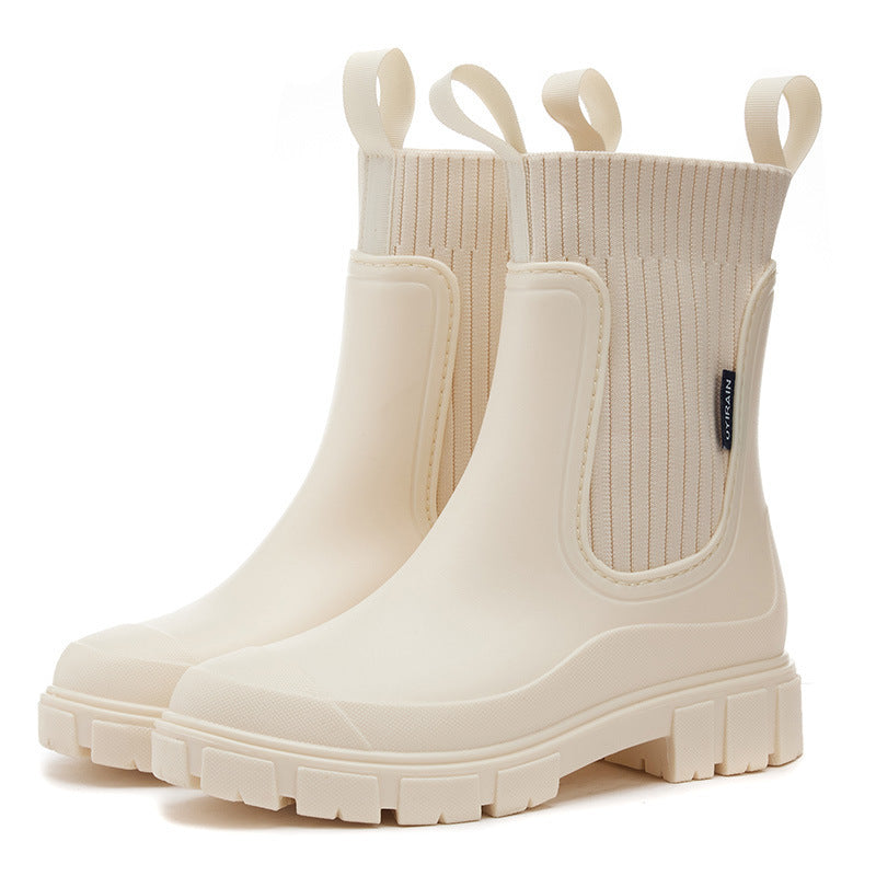 Elarova | Gummistiefel Wasserdicht mit Antirutschsohle, Perfekt für Regenwetter