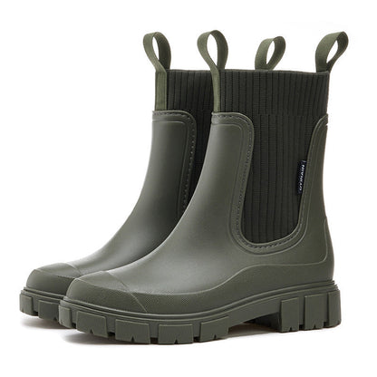 Elarova | Gummistiefel Wasserdicht mit Antirutschsohle, Perfekt für Regenwetter