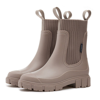 Elarova | Gummistiefel Wasserdicht mit Antirutschsohle, Perfekt für Regenwetter