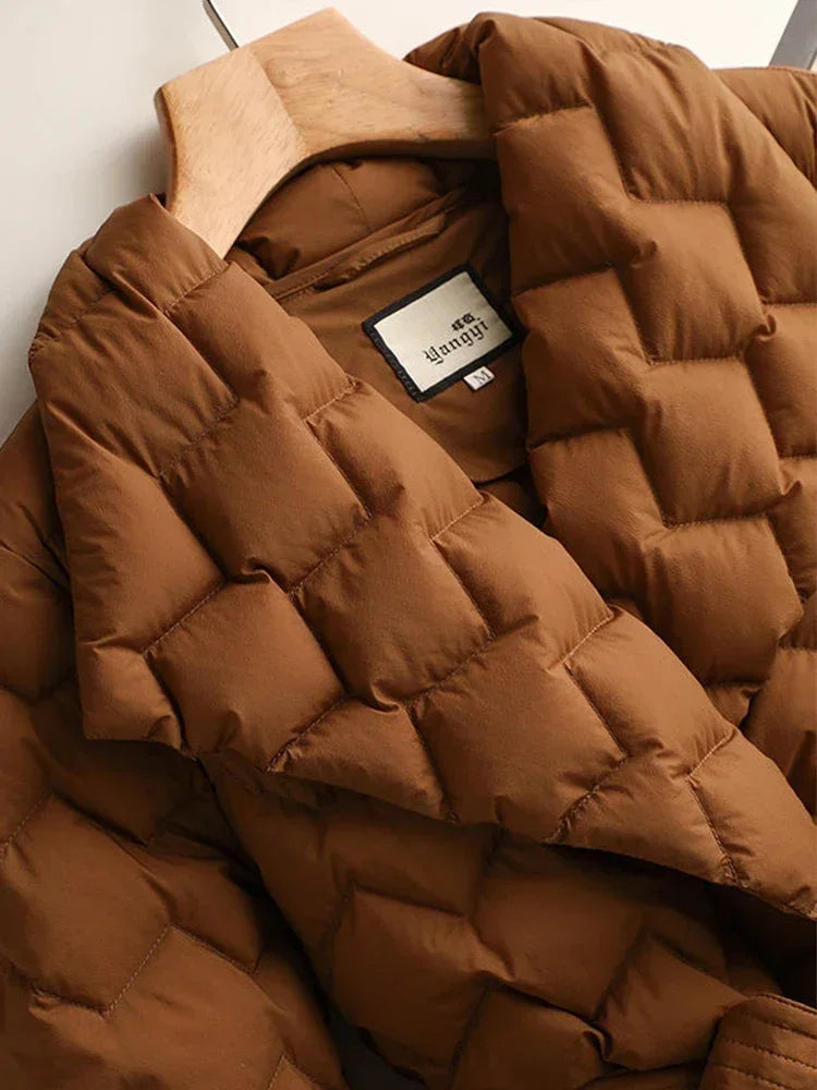 Elarova | Gürtel Steppjacke für Damen