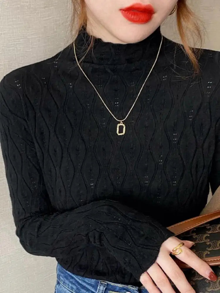 Elarova | Halb-Rollkragenpullover für Damen