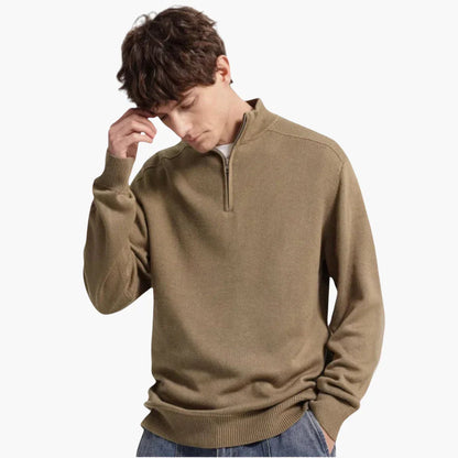 Elarova | Halb Zip Strickpullover für Herren