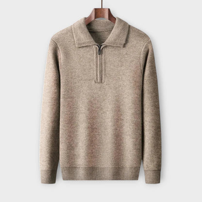Elarova | Halb-Zip Winterpullover für Herren