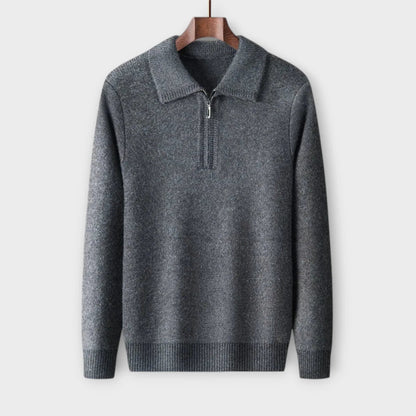 Elarova | Halb-Zip Winterpullover für Herren