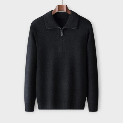 Elarova | Halb-Zip Winterpullover für Herren
