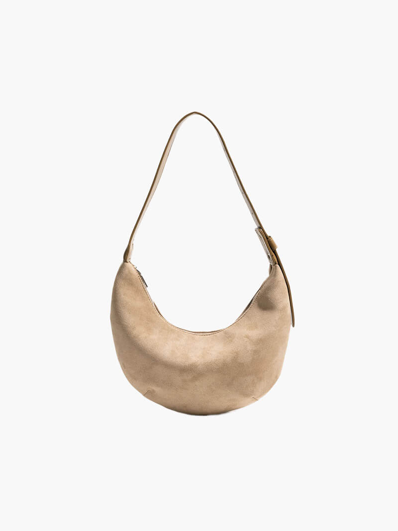 Elarova | Halbmond Tasche Aus Wildleder