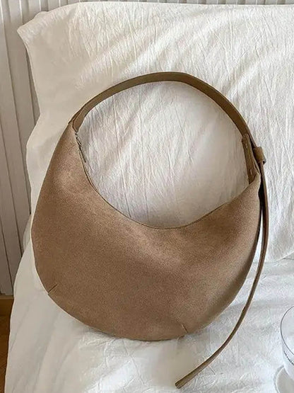 Elarova | Halbmond Tasche Aus Wildleder