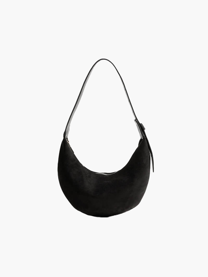 Elarova | Halbmond Tasche Aus Wildleder