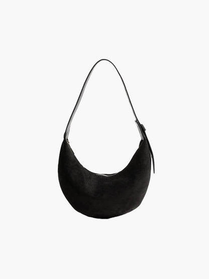 Elarova | Halbmond Tasche Aus Wildleder