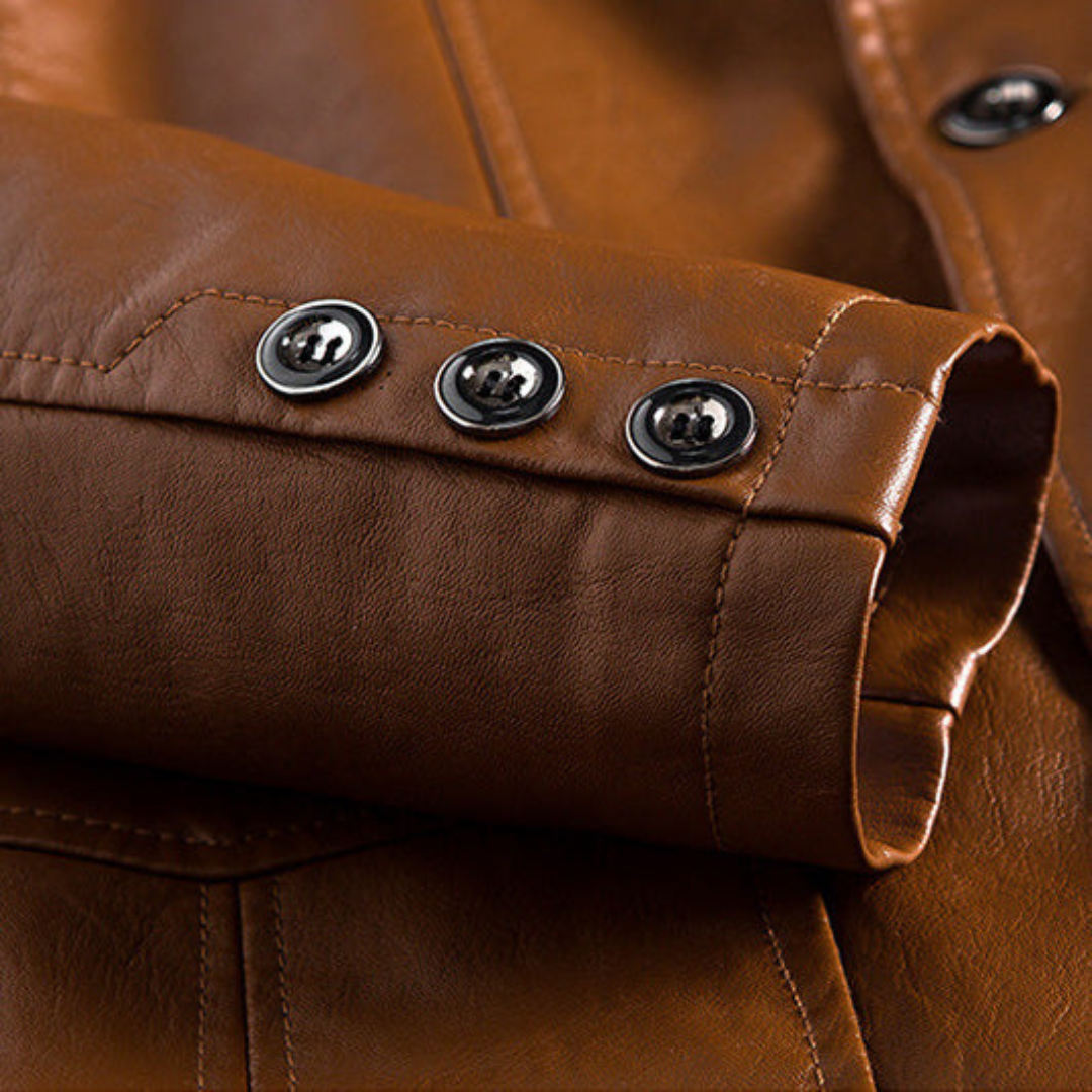 Elarova | Herren-Blazerjacke aus Kunstleder