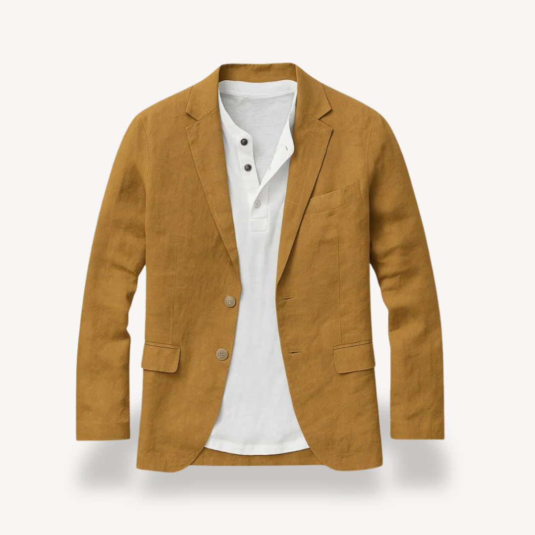 Elarova | Herren-Blazerjacke aus Leinen