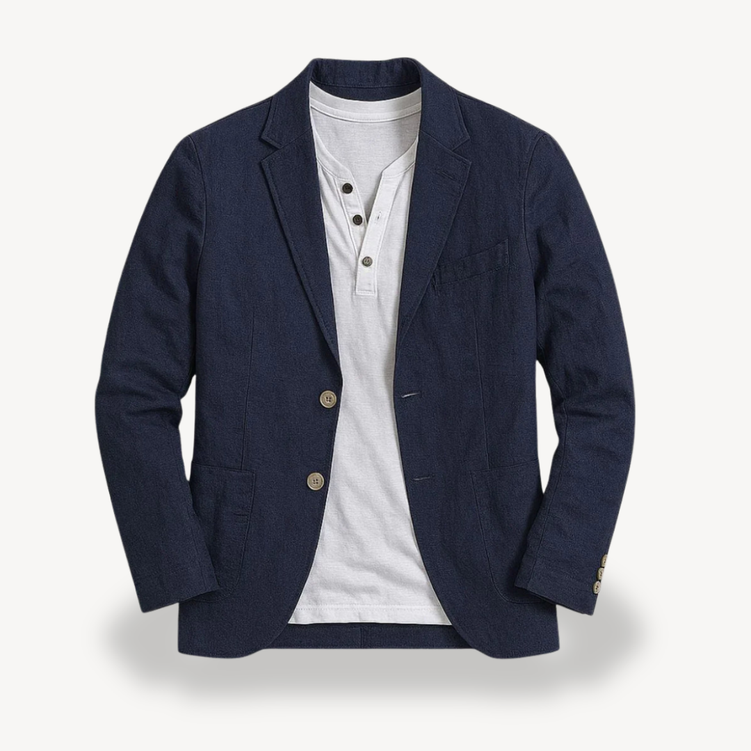 Elarova | Herren-Blazerjacke aus Leinen