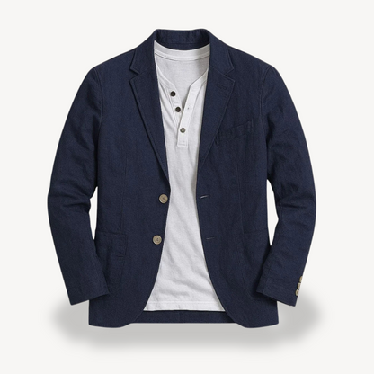 Elarova | Herren-Blazerjacke aus Leinen