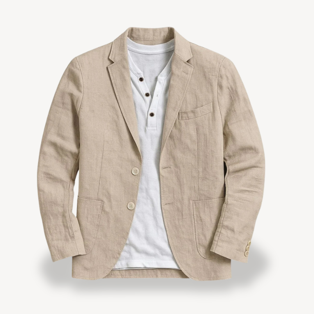 Elarova | Herren-Blazerjacke aus Leinen