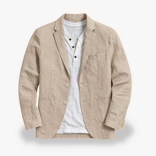Elarova | Herren-Blazerjacke aus Leinen