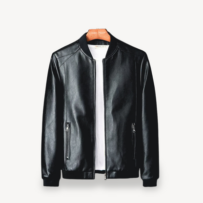 Elarova | Herren-Bomberjacke aus Kunstleder