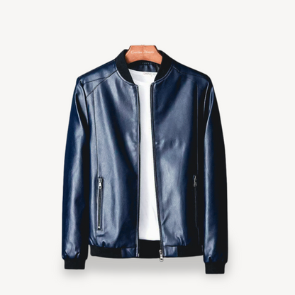 Elarova | Herren-Bomberjacke aus Kunstleder