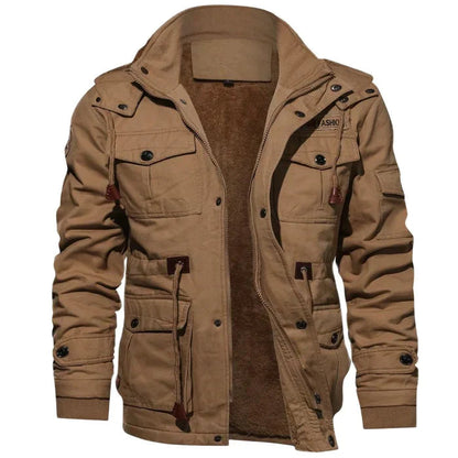 Elarova | Herren-Bomberjacke mit Fleece-Futter