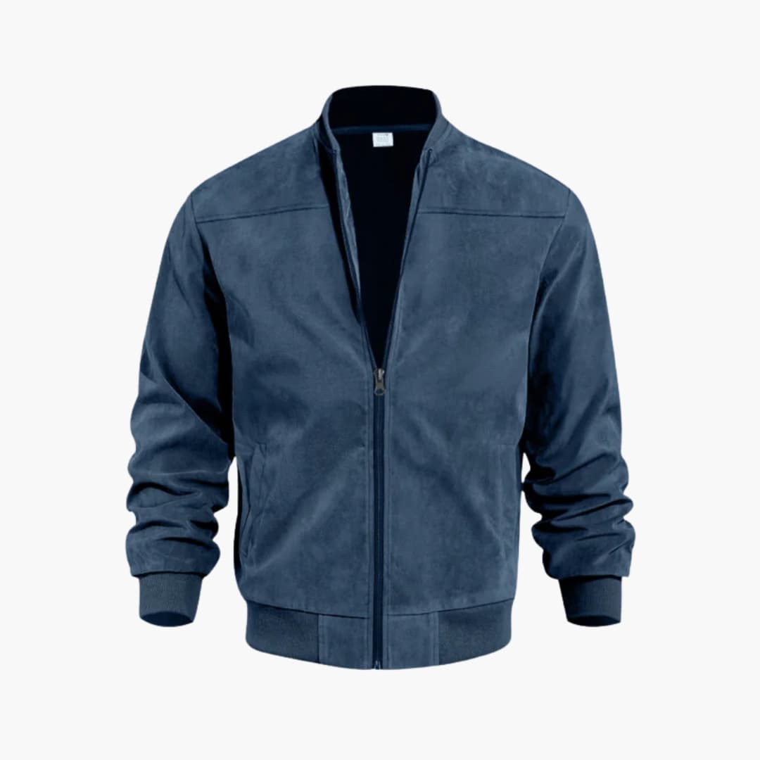 Elarova | Herren Bomberjacke mit Frontreißverschluss und Rippbund