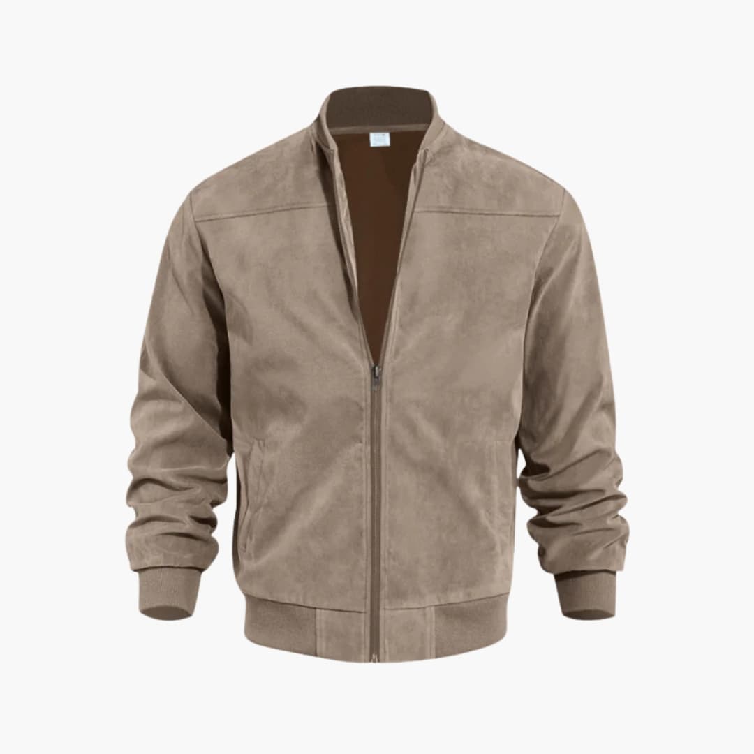 Elarova | Herren Bomberjacke mit Frontreißverschluss und Rippbund