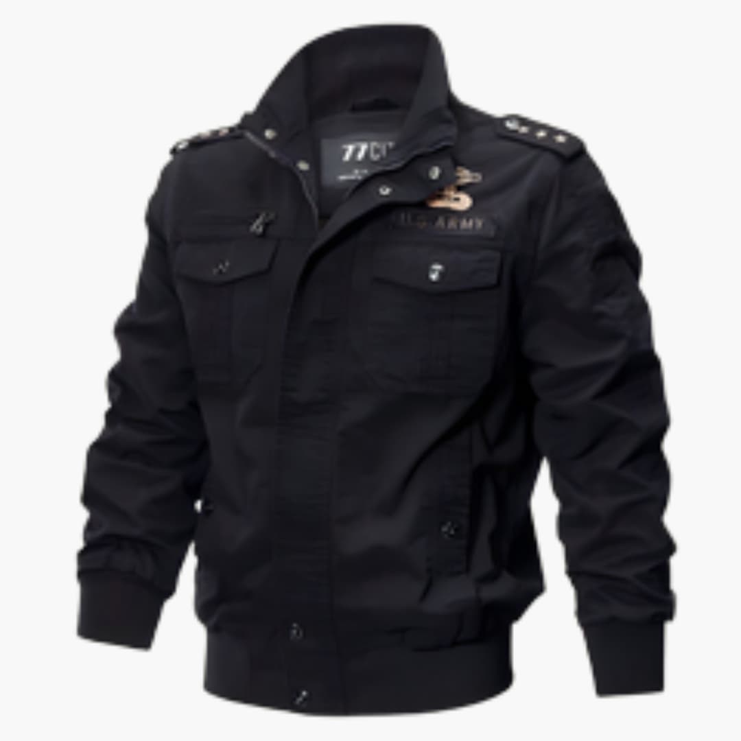 Elarova | Herren Bomberjacke mit Reißverschluss und Fronttaschen