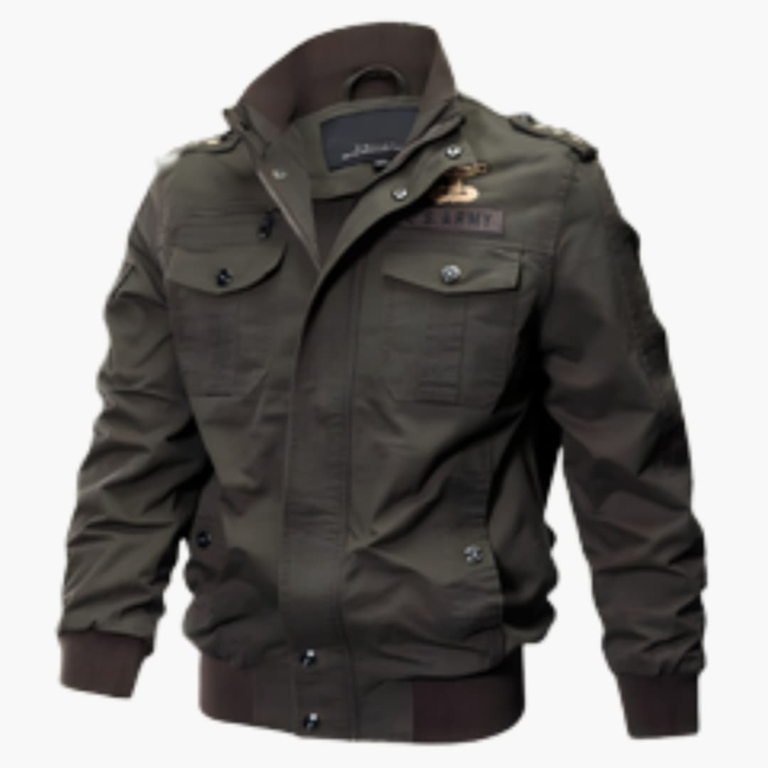 Elarova | Herren Bomberjacke mit Reißverschluss und Fronttaschen