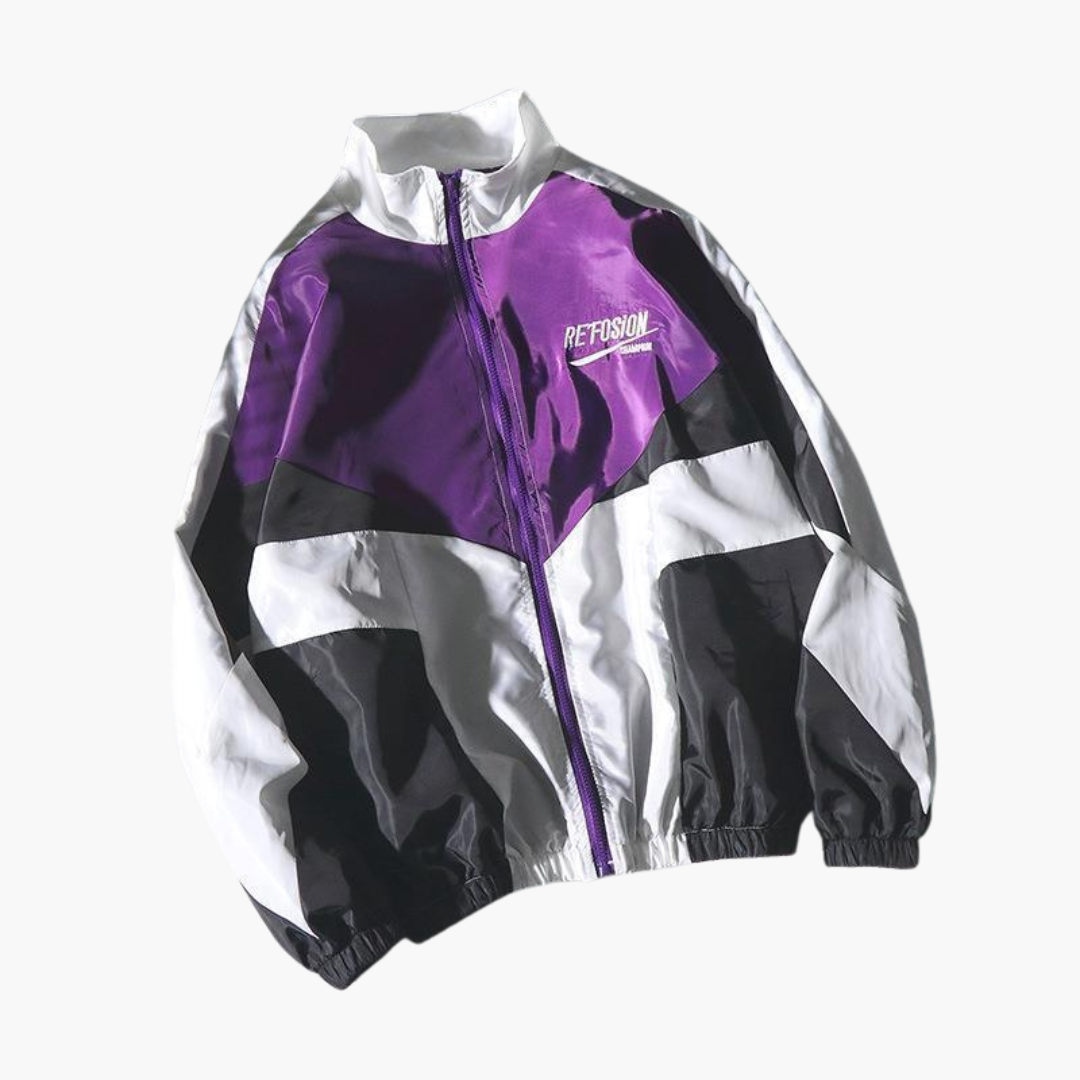 Elarova | Herren-Bomberjacke mit Reißverschluss und elastischem Saum