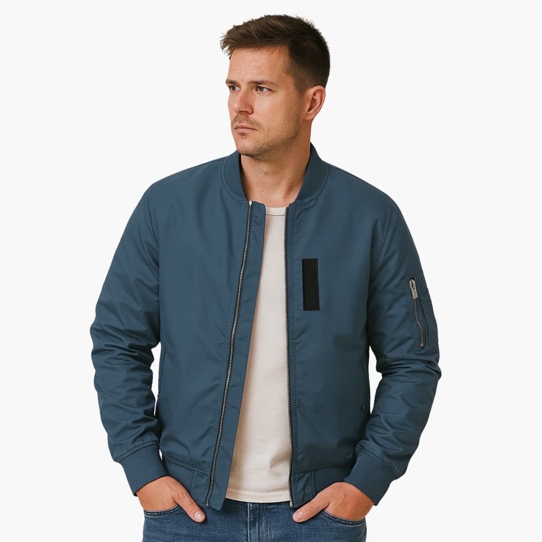Elarova | Herren Bomberjacke mit Rippbund