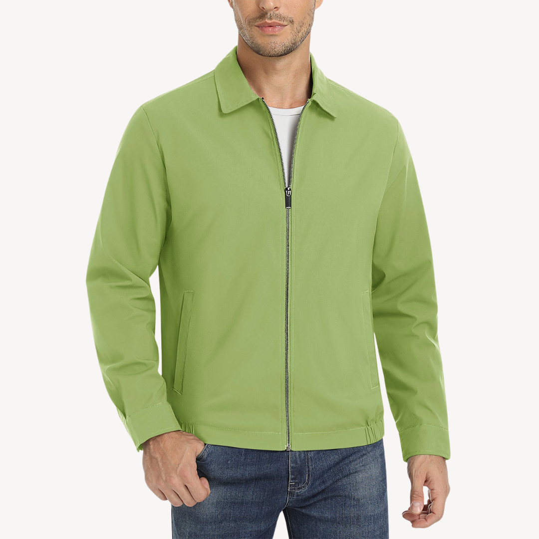 Elarova | Herren-Bomberjacke mit durchgehendem Reißverschluss und Taschen