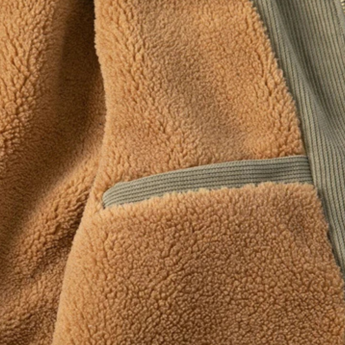 Elarova | Herren Cord Sherpa Winterjacke