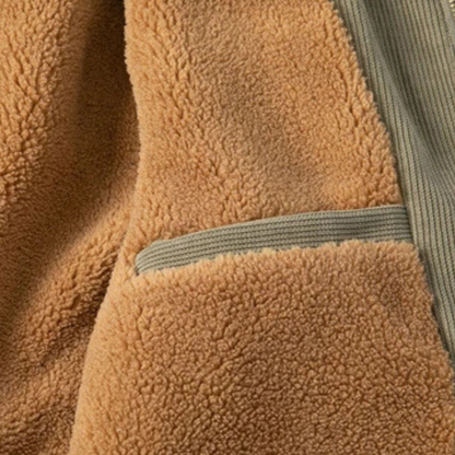 Elarova | Herren Cord Sherpa Winterjacke