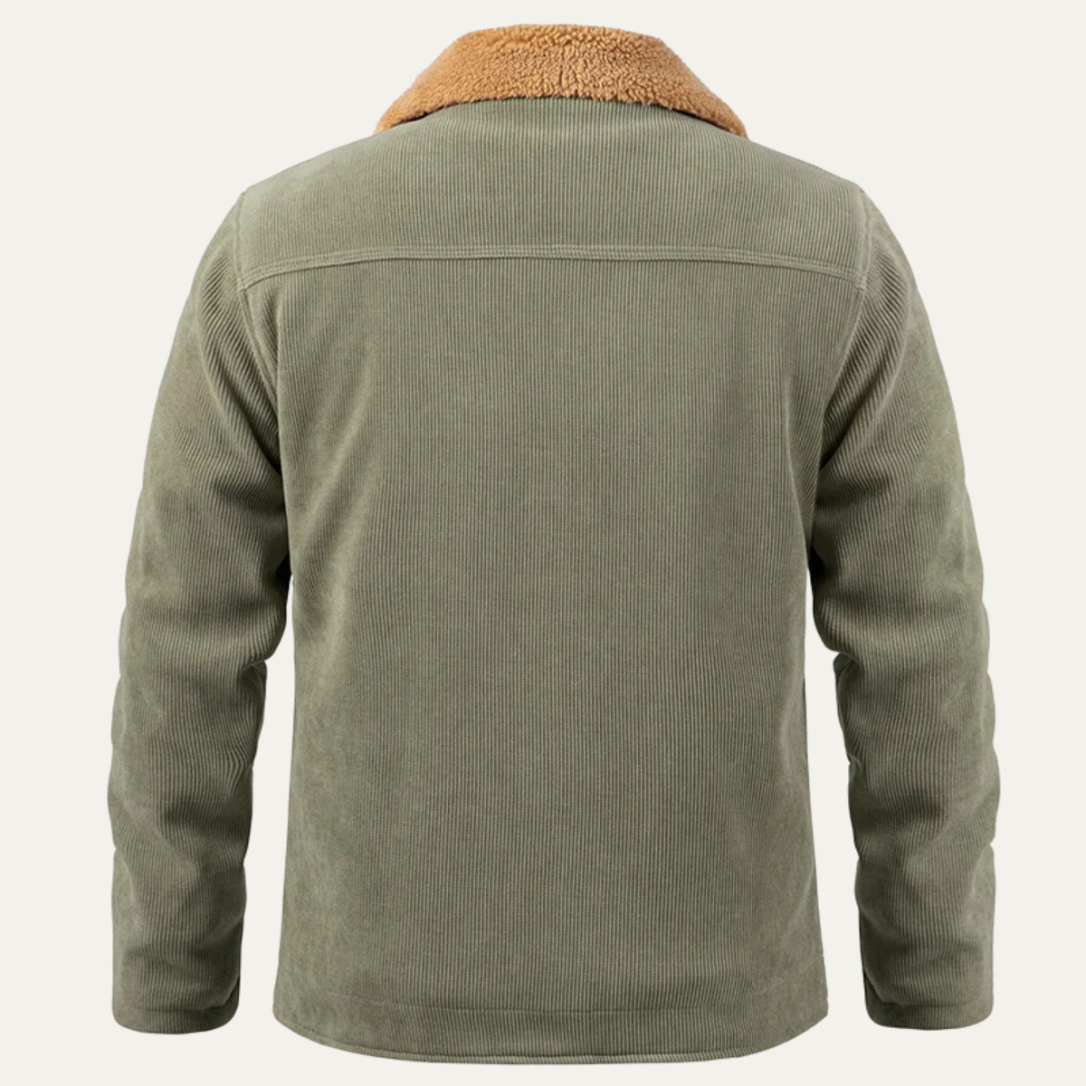 Elarova | Herren-Cordjacket mit Kragen aus Kunstfell